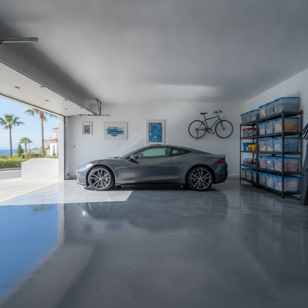 Epoxy Floor Painting: Transform Your Marbella Villa’s Garage or Storage Room