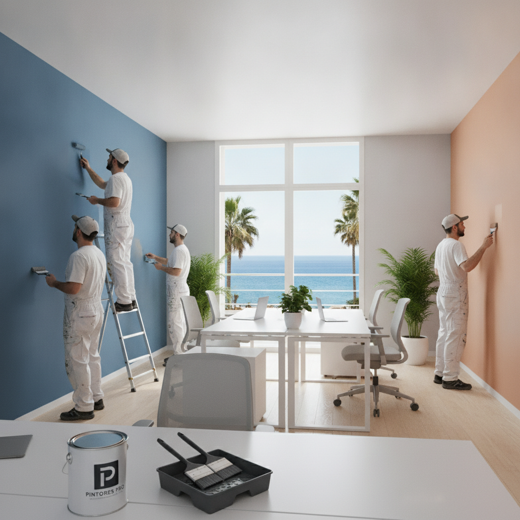 Office painters in Málaga: How to improve the workspace with color
