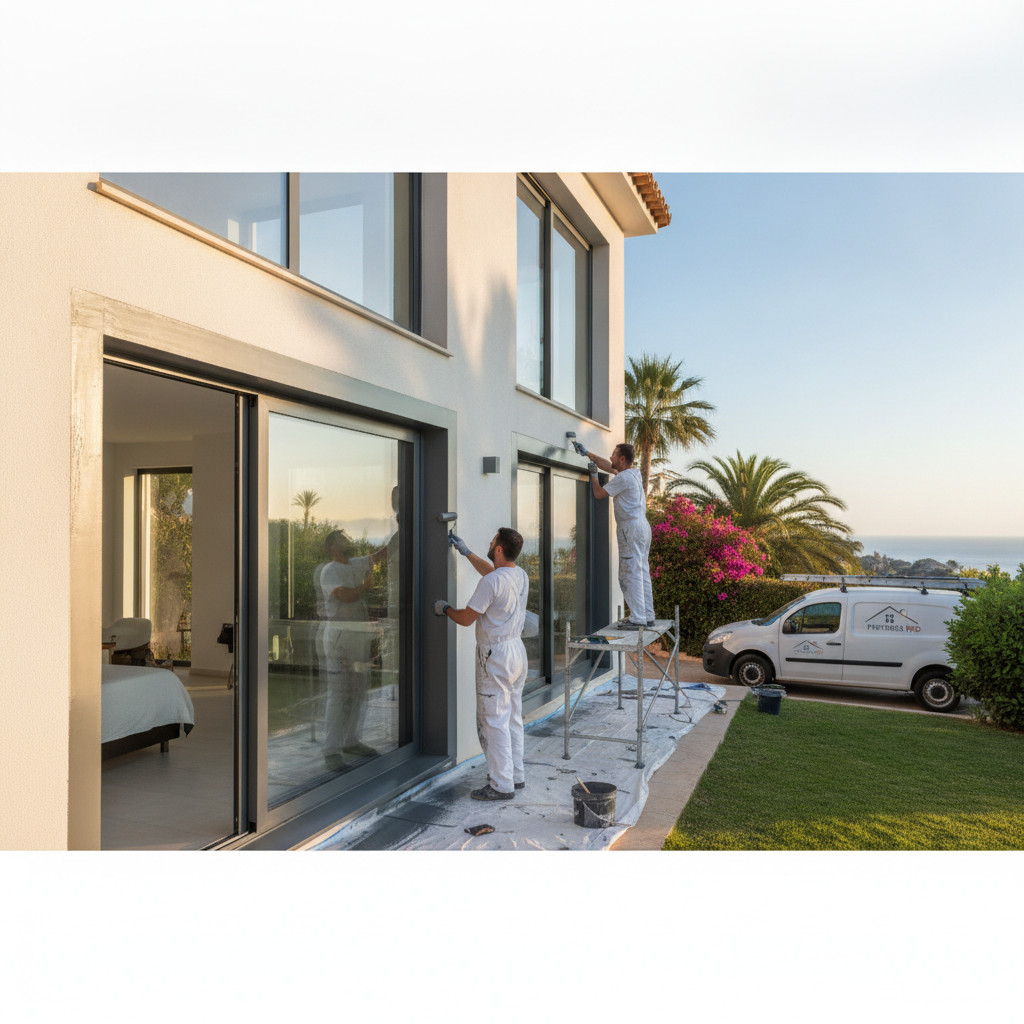 How to Paint Exterior Aluminum Carpentry to Modernize Your Villa in Marbella