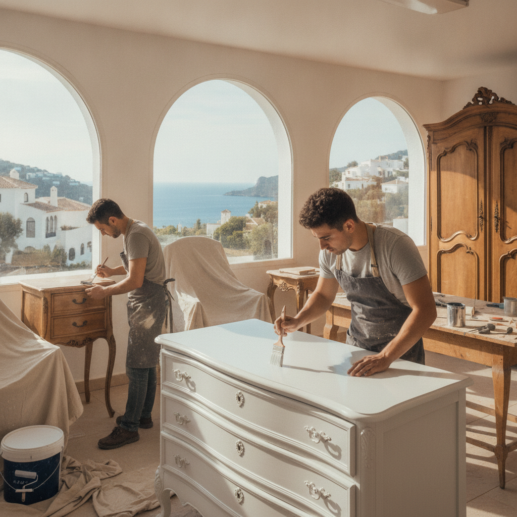 Restoring Elegance: Expert Painters in Enameling Old Wooden Furniture in Malaga
